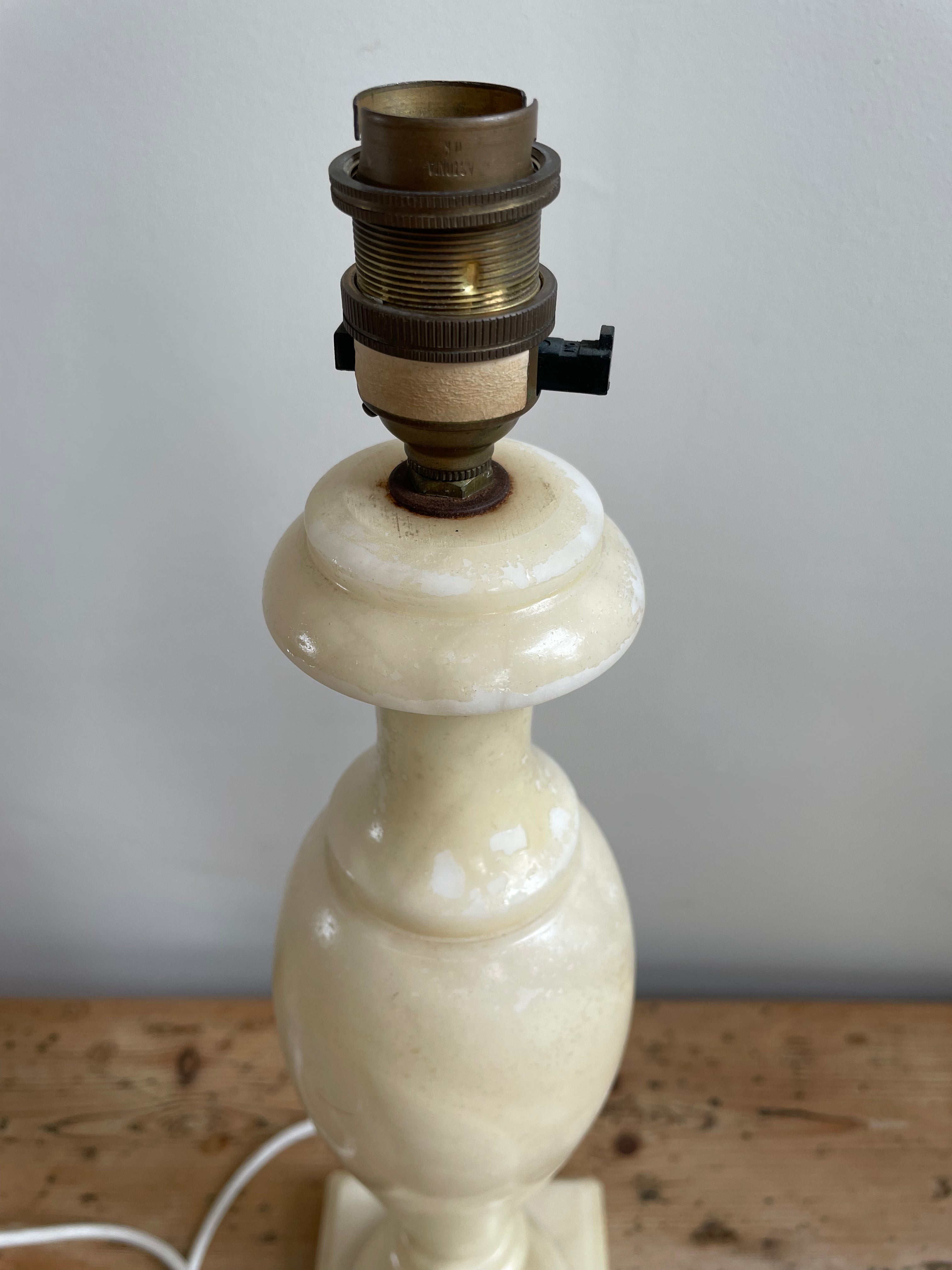 Antique alabaster lamps deals