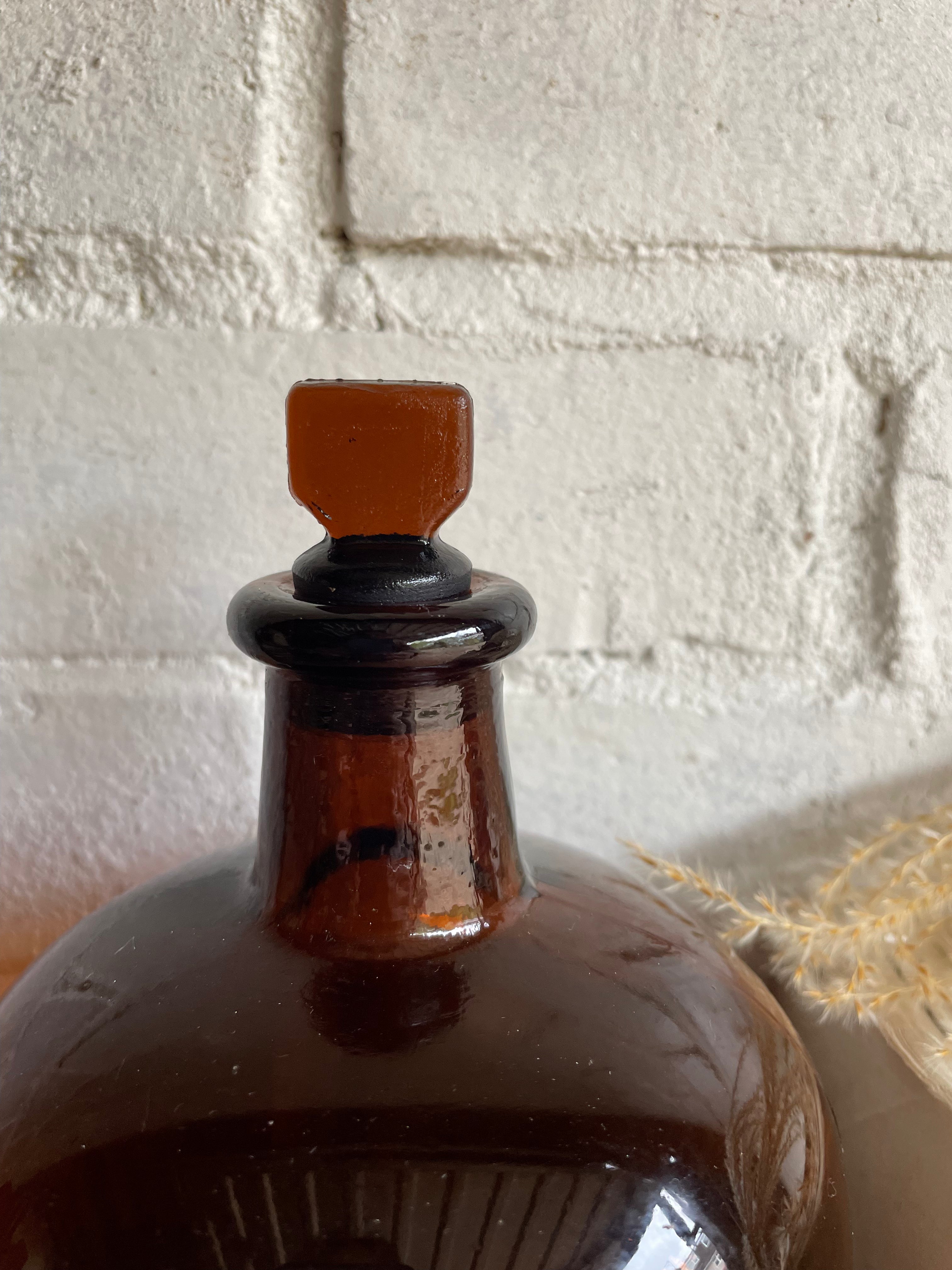 Large Apothecary Bottle with original stopper