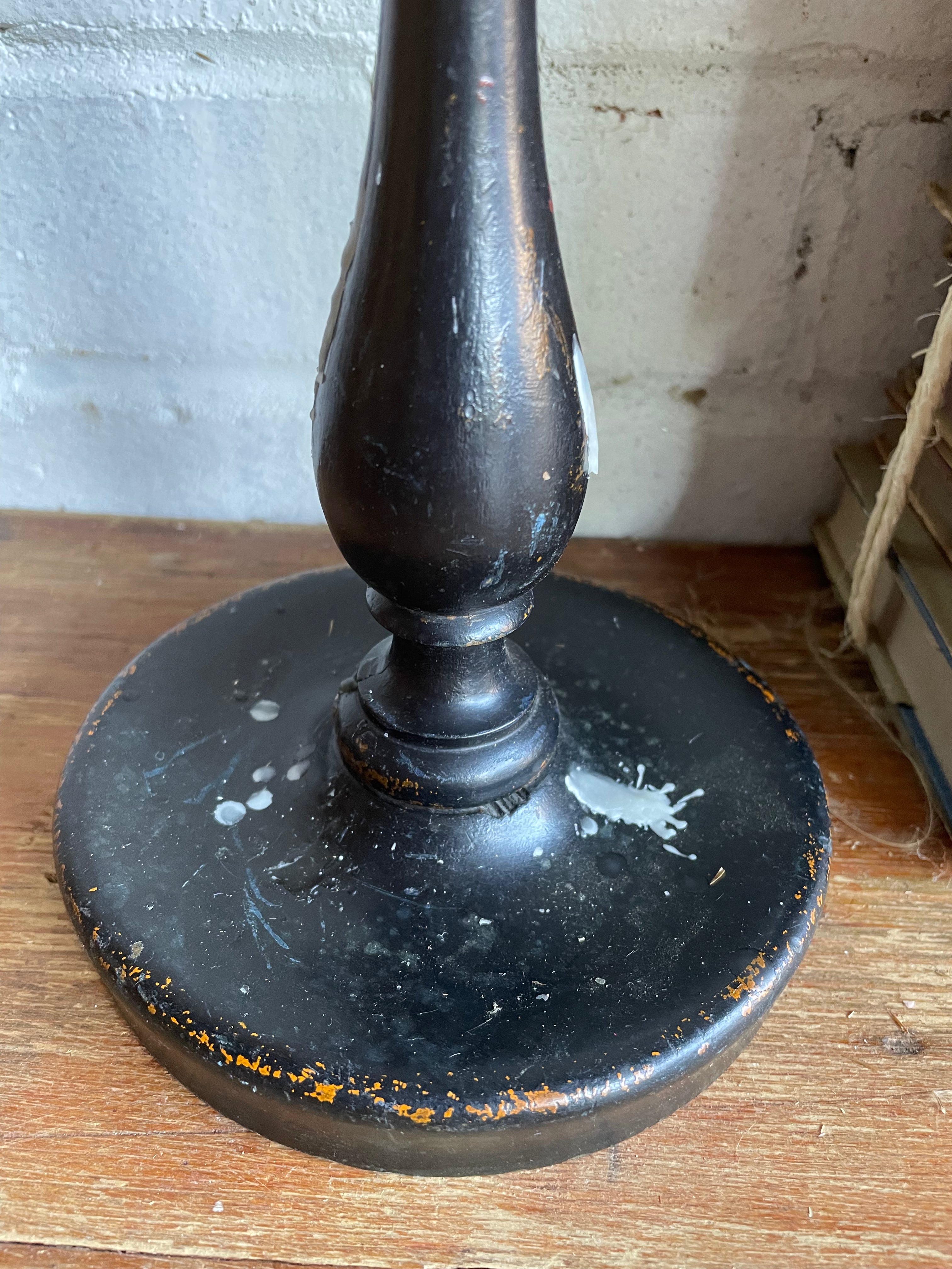 Rustic Wooden Candlestick