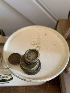 Vintage Scales with Brass Weights from Viking F. J.Thornton & Co. Ltd