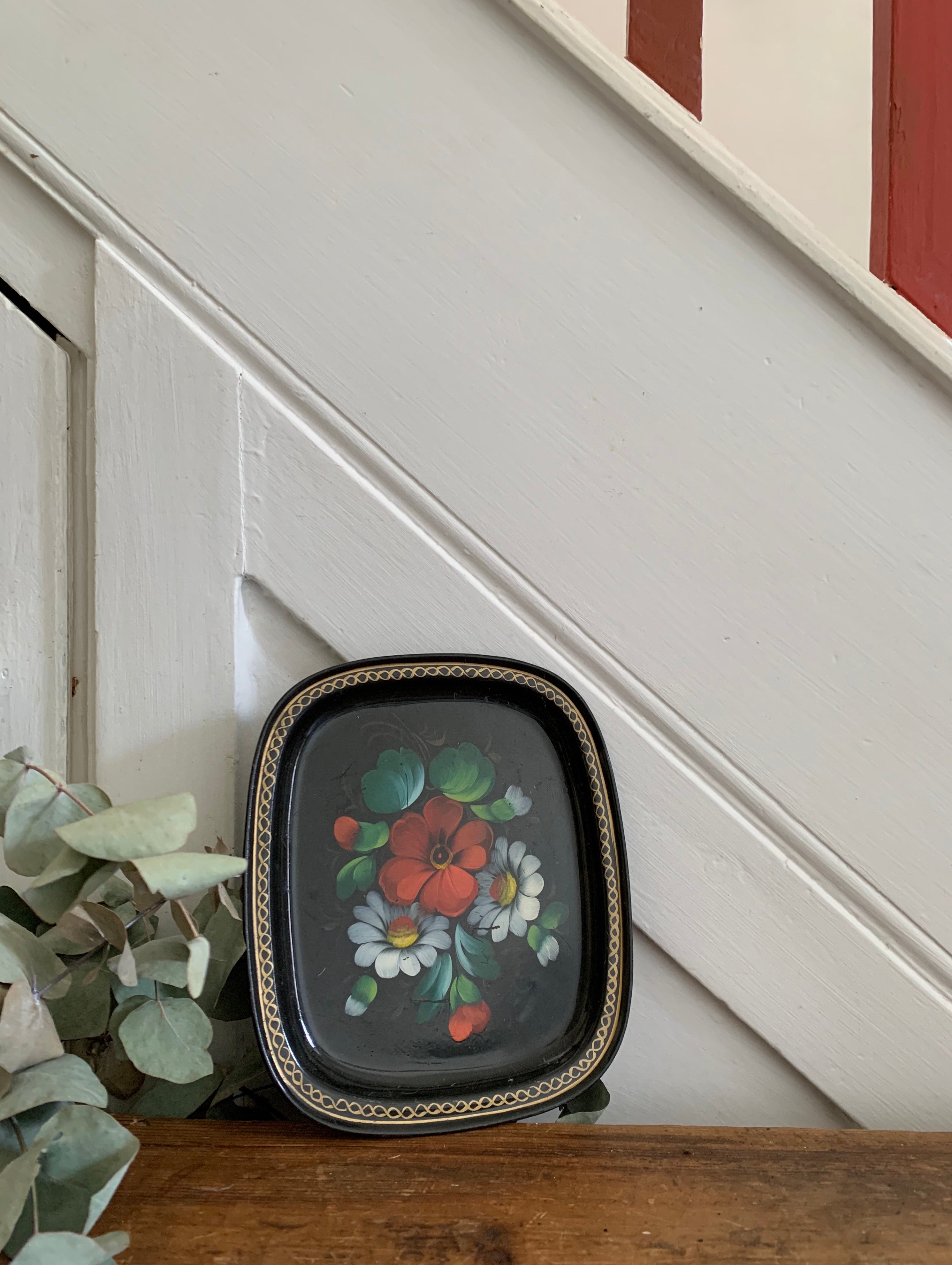 Teeny Floral Enamel Tray