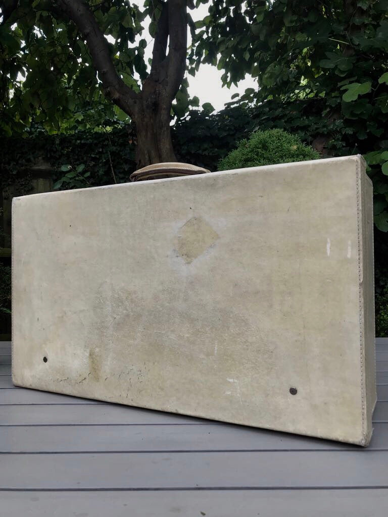 Vintage Cream Suitcase
