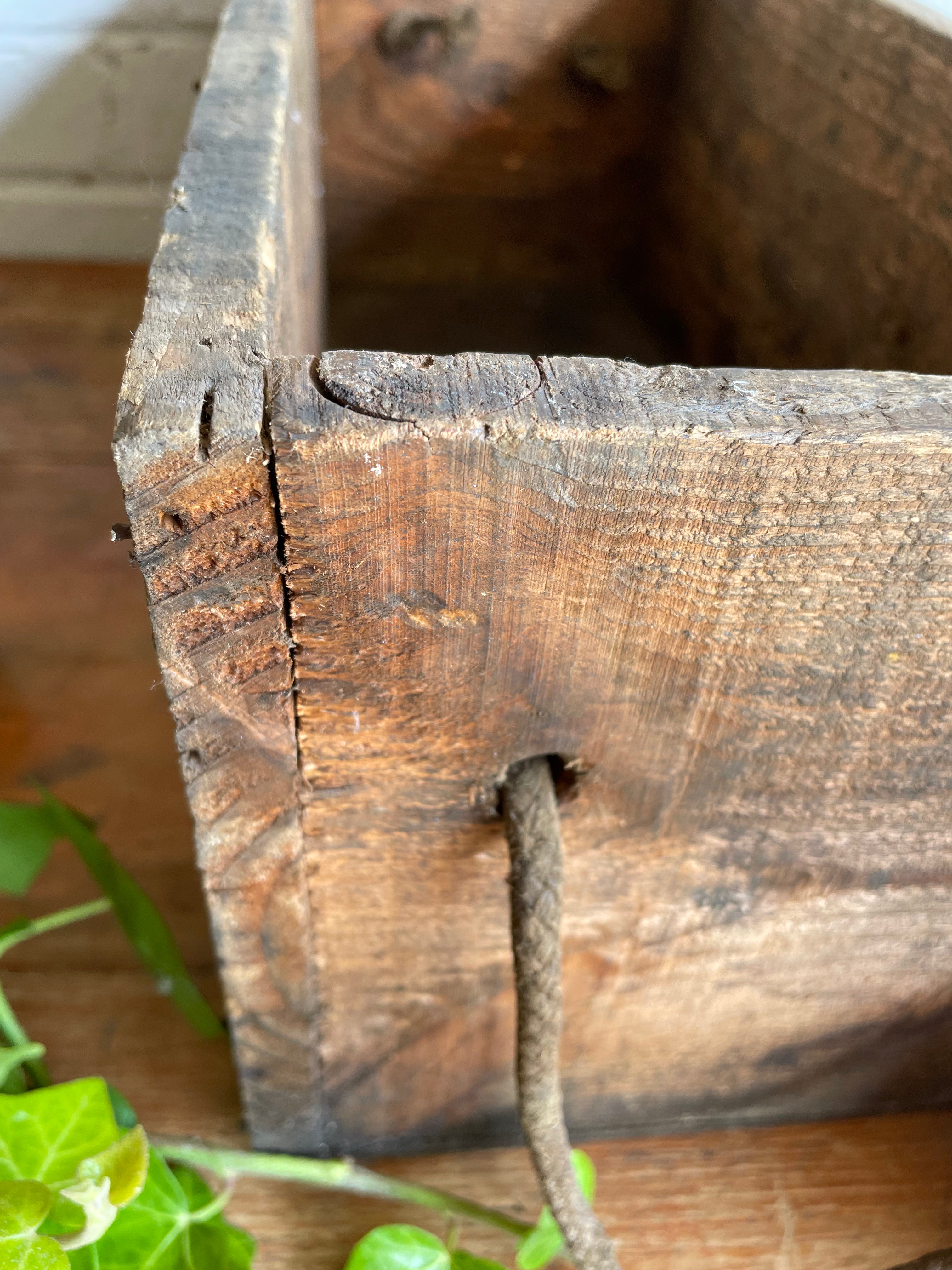 Rustic Storage Box with “Non Returnable” Typography