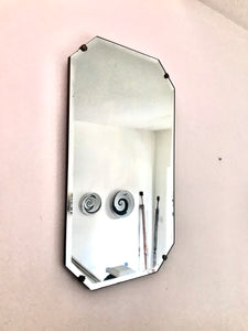 Art Deco Mirror with fan-shaped clasps