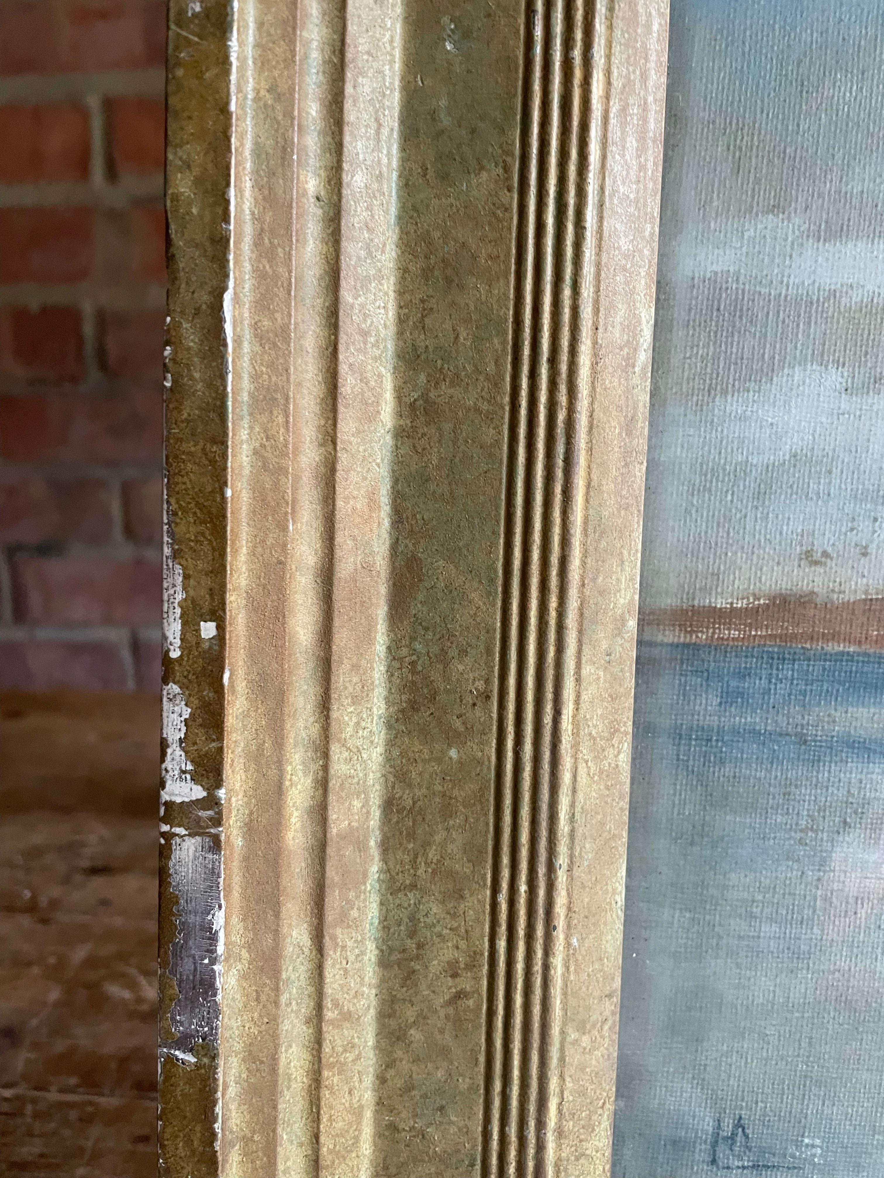 Scottish Seascape: Framed Antique Oil