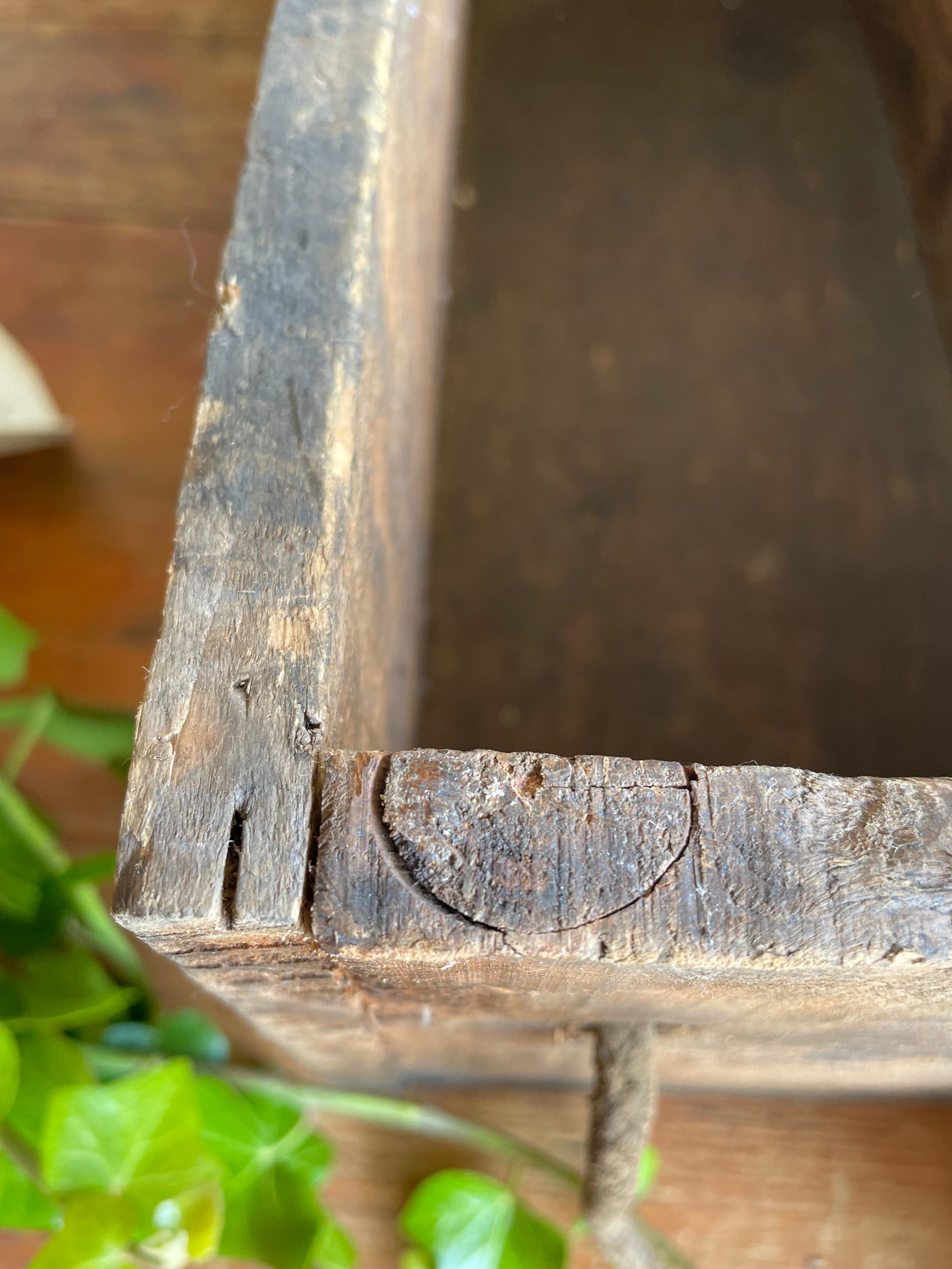Rustic Storage Box with “Non Returnable” Typography