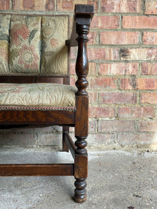 Victorian Low Chair with Original Embroidered Fabric