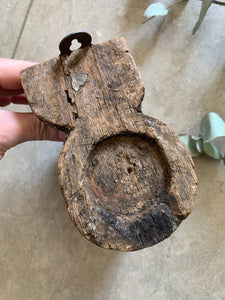 Wooden Carved Antique Candle Bracket