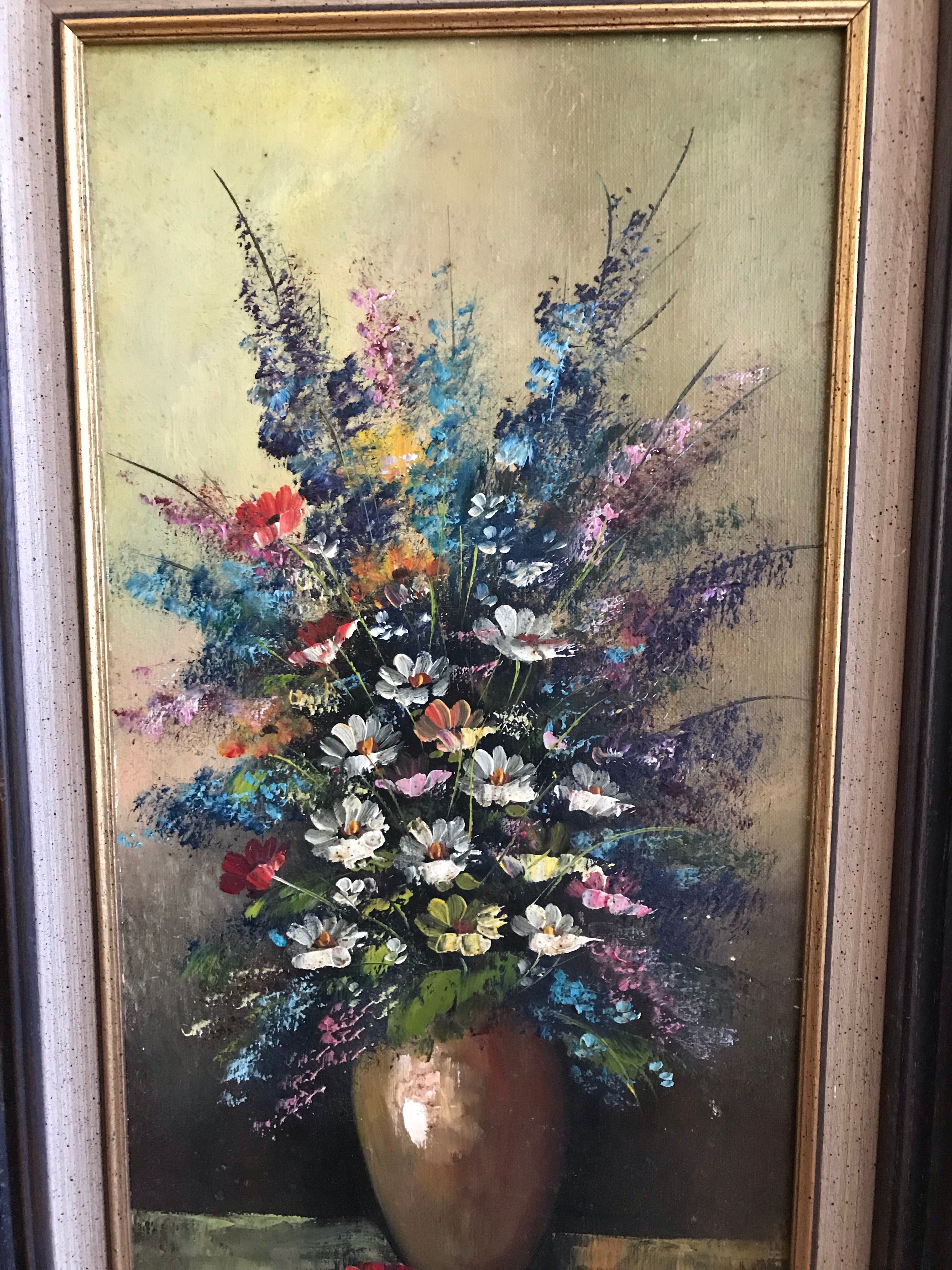 Beautiful Floral Still-Life Oil Painting