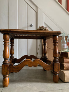 Vintage Stool with Cane Seat