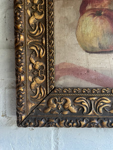 Still Life:  Antique Oil on Canvas