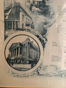 Large 1800s Framed Theatre Poster