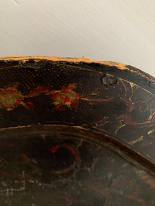 Antique Chinoisserie Papier Mache Tray