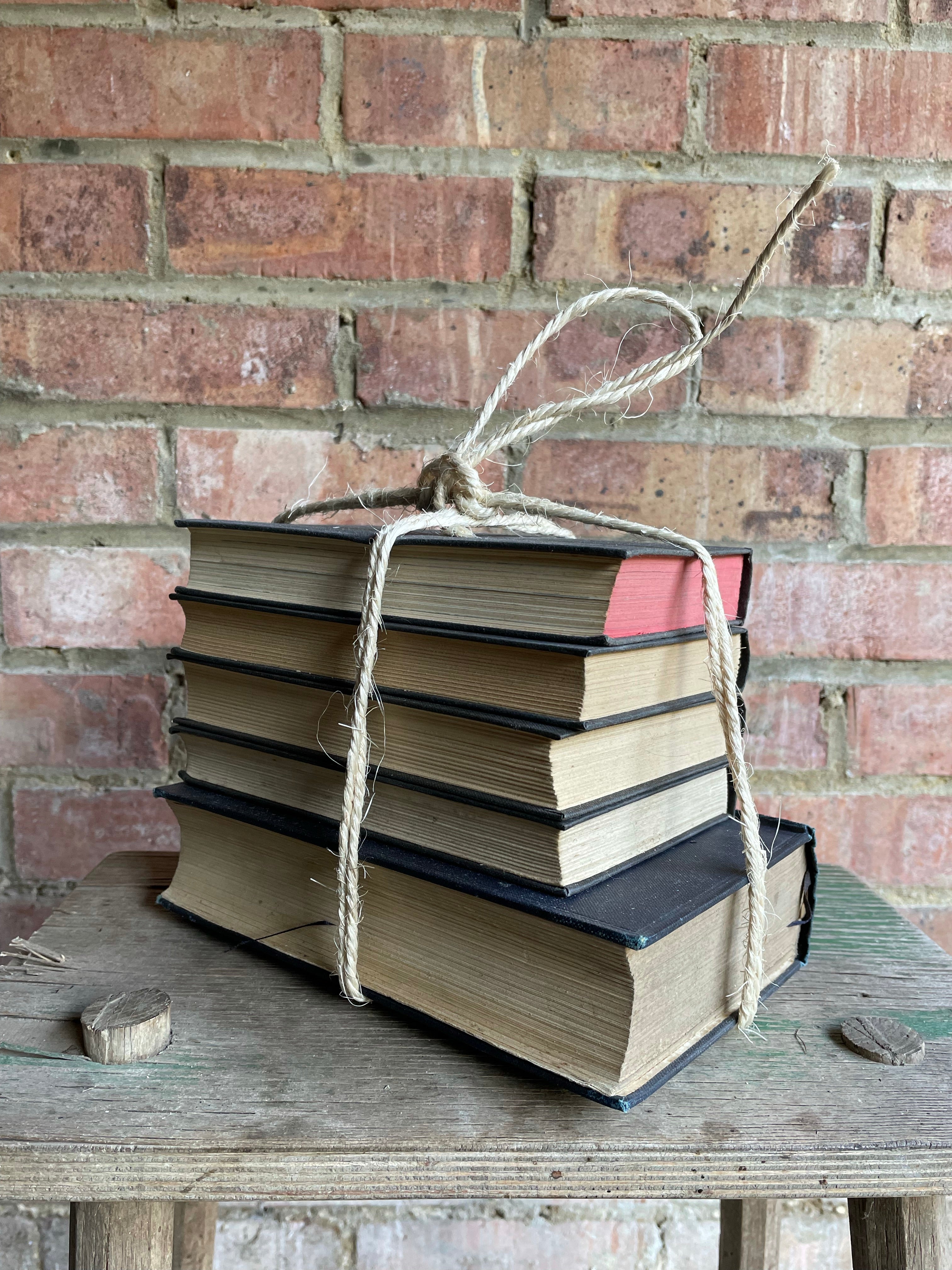 Vintage Black and Red Book Bundle