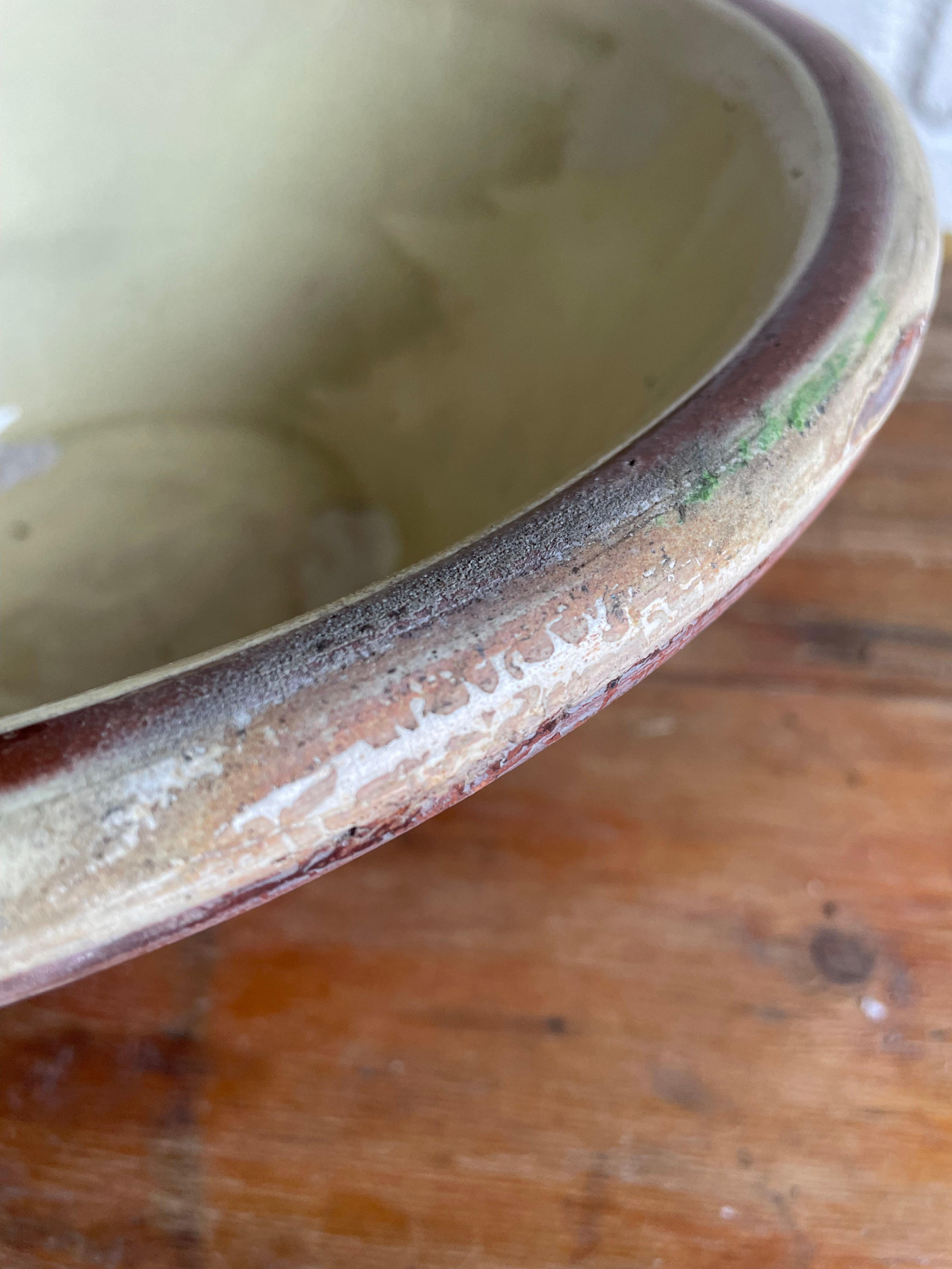 Vintage Ceramic Pancheon Bowl