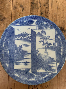 1900s Japanese Ceramic Igezara Plate