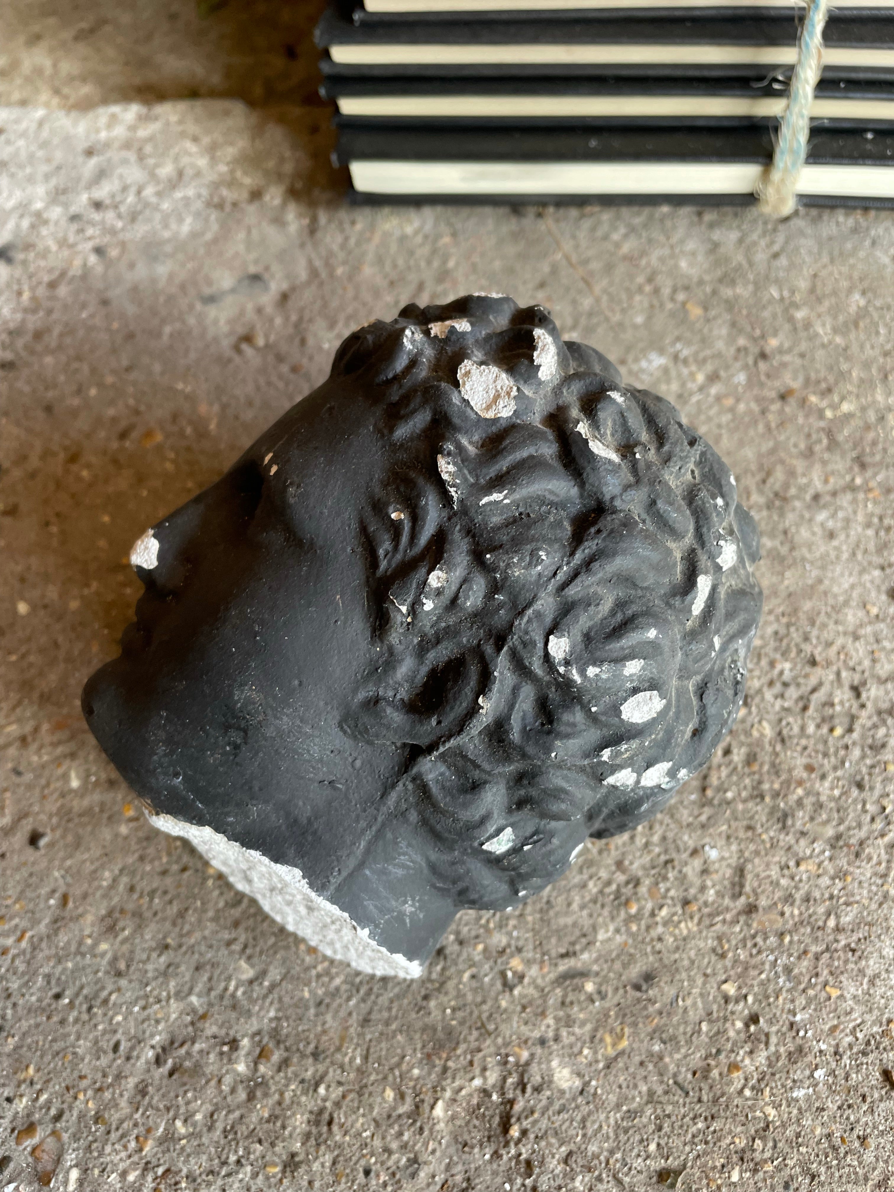 Small Rustic Plaster Gentleman’s Head