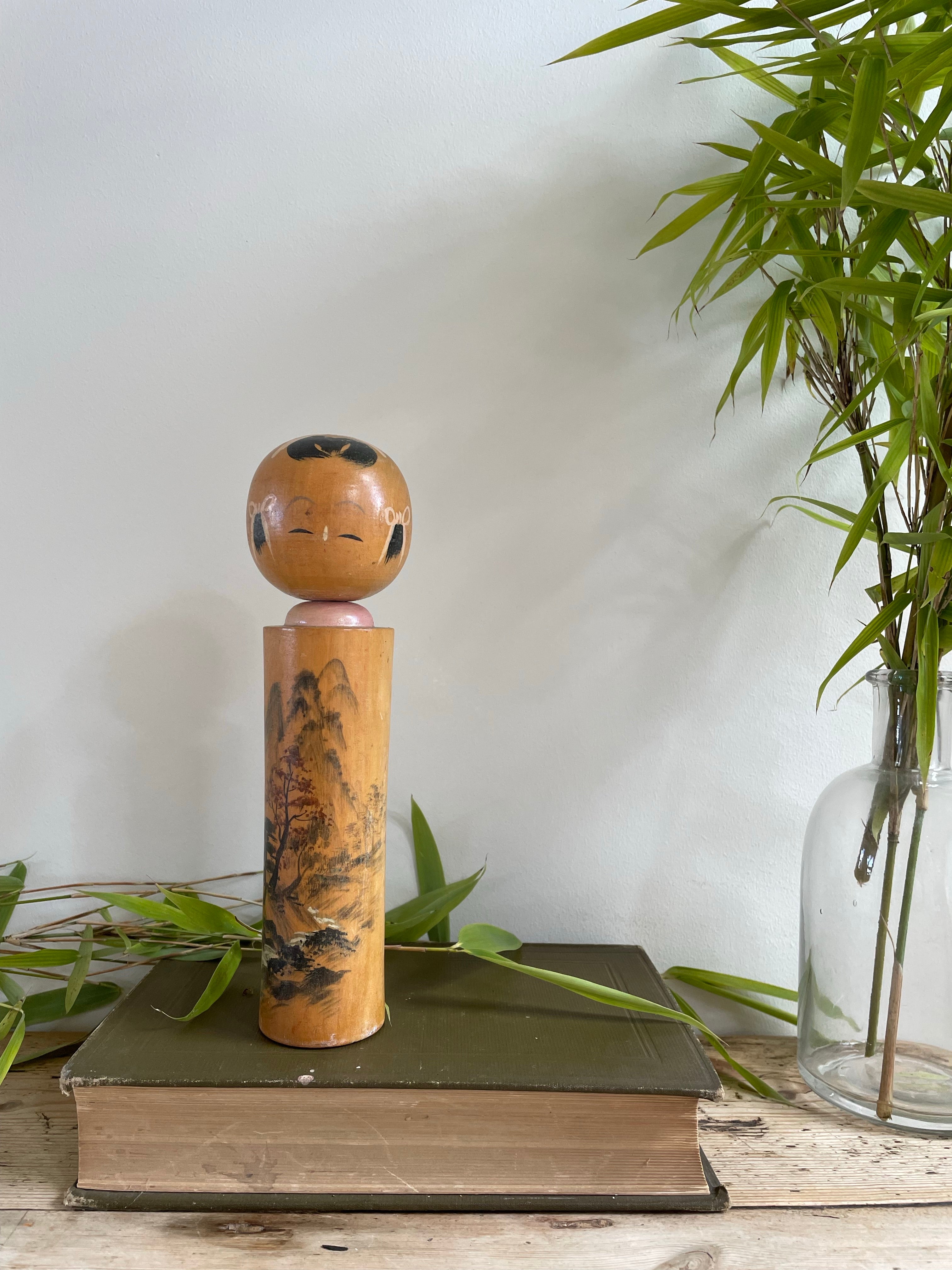 Bobble Head Japanese Kokeshi Doll 4