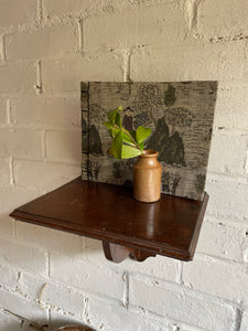 Small Wall Hung Wooden Shelf