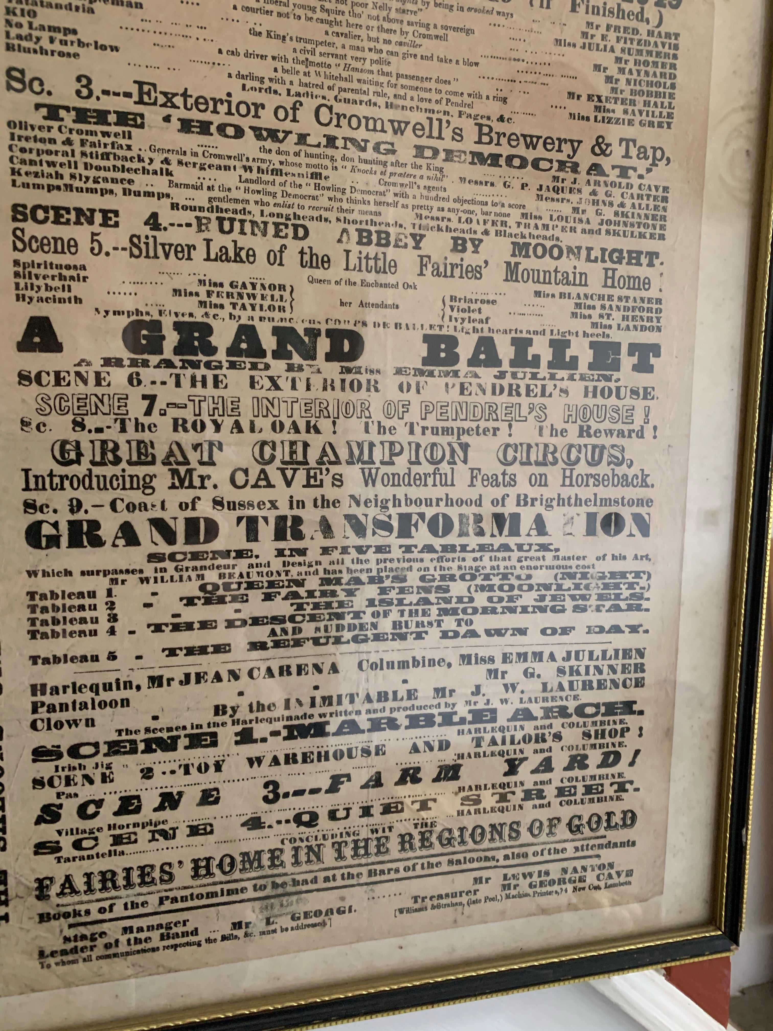 1800s Theatre Poster