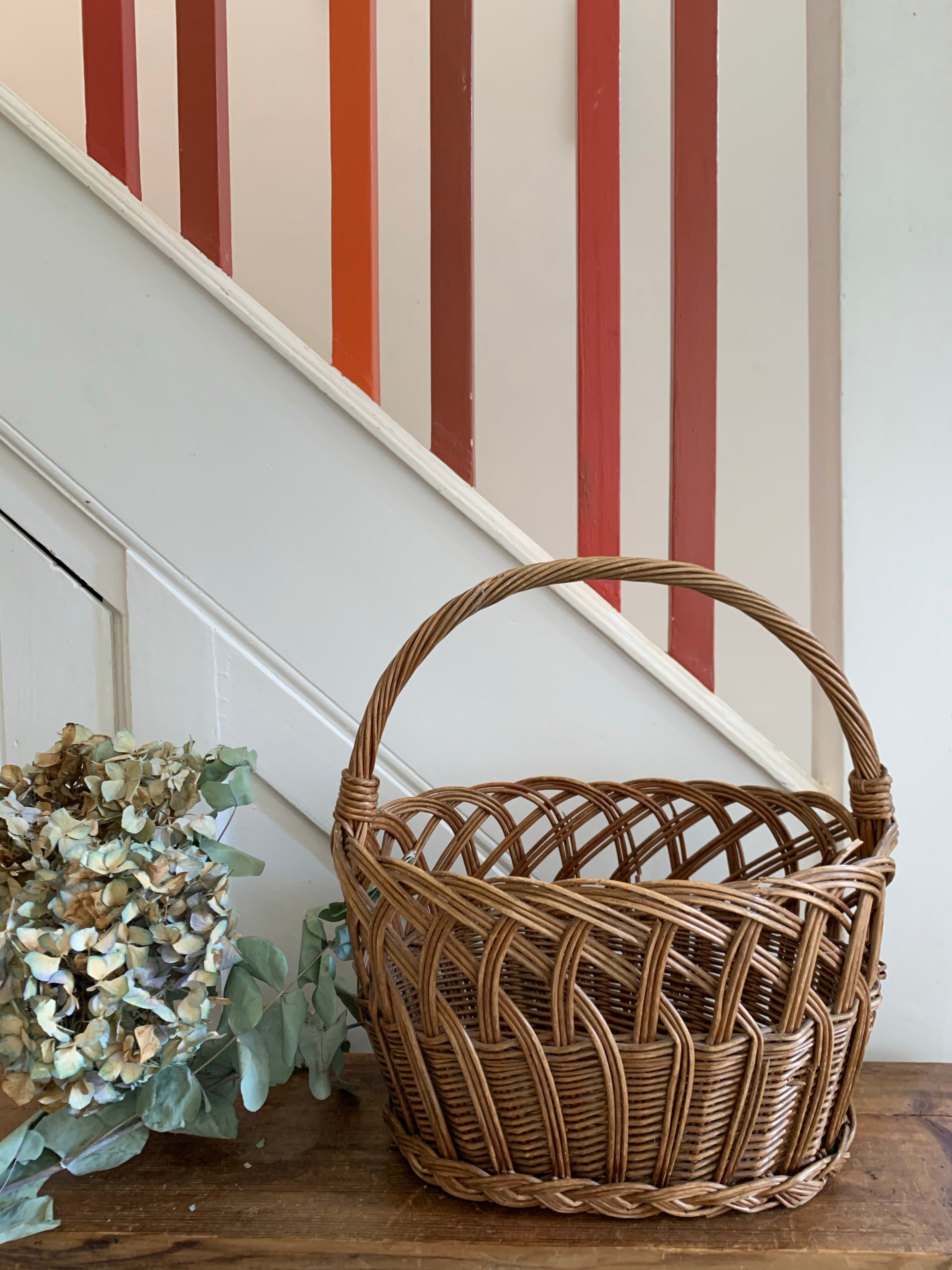 Handmade Vintage Wicker Basket
