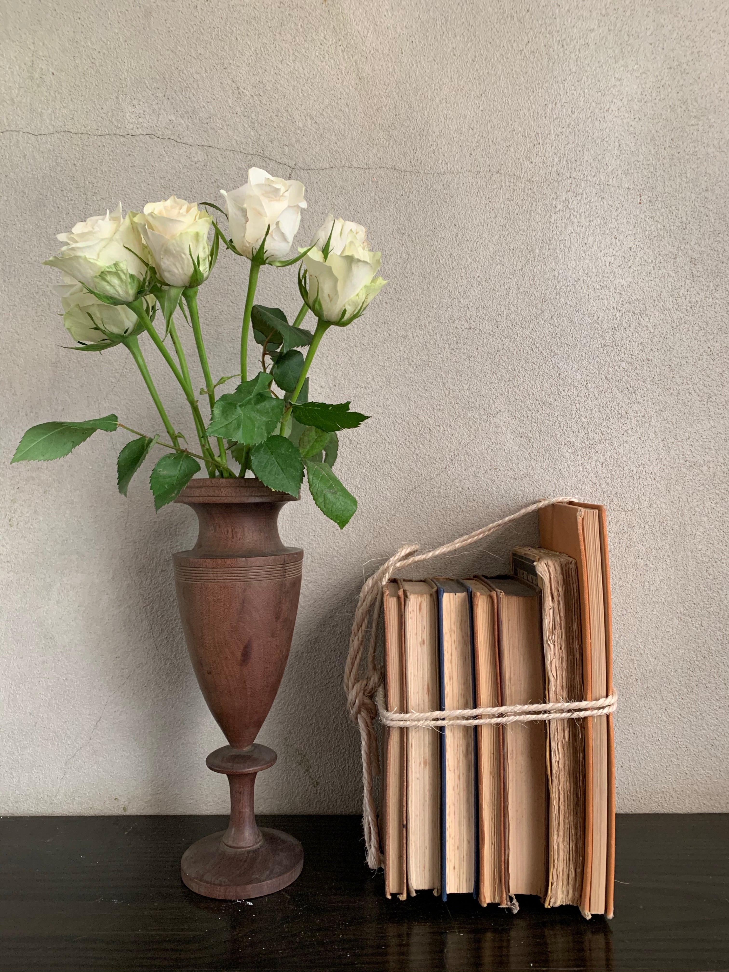 Vintage Wood Urn