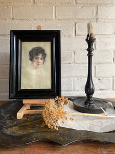 19th Century Portrait: Print on Silk