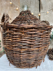 French Carboy in Original Basket