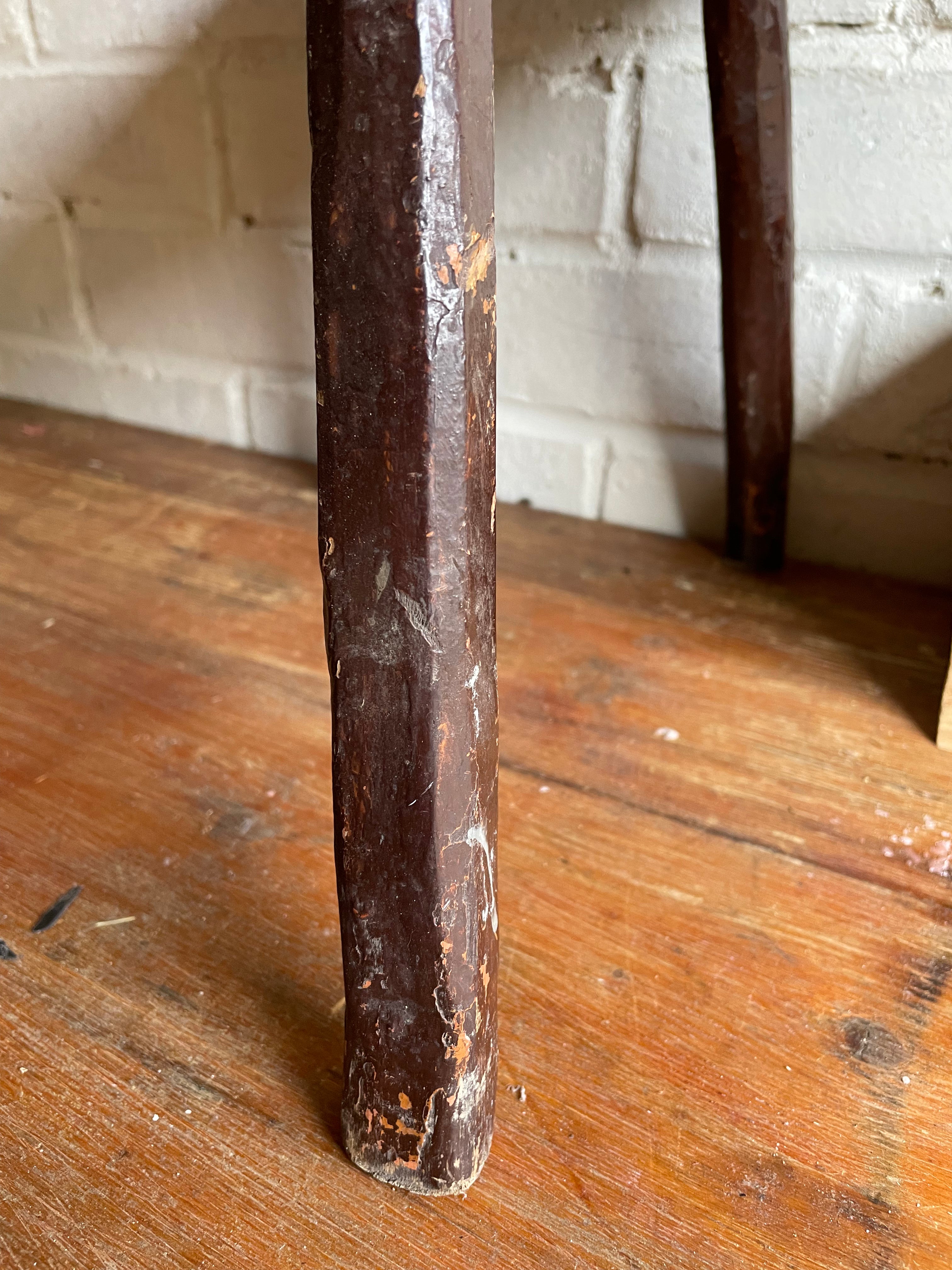 Rustic Painted Stool