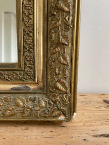 Large Antique French Gilt Mirror