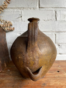 Earthenware Vase/Jug with Double Handles