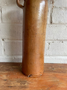 19th Century Ceramic Bottle/Candleholder with Engraved No. 41
