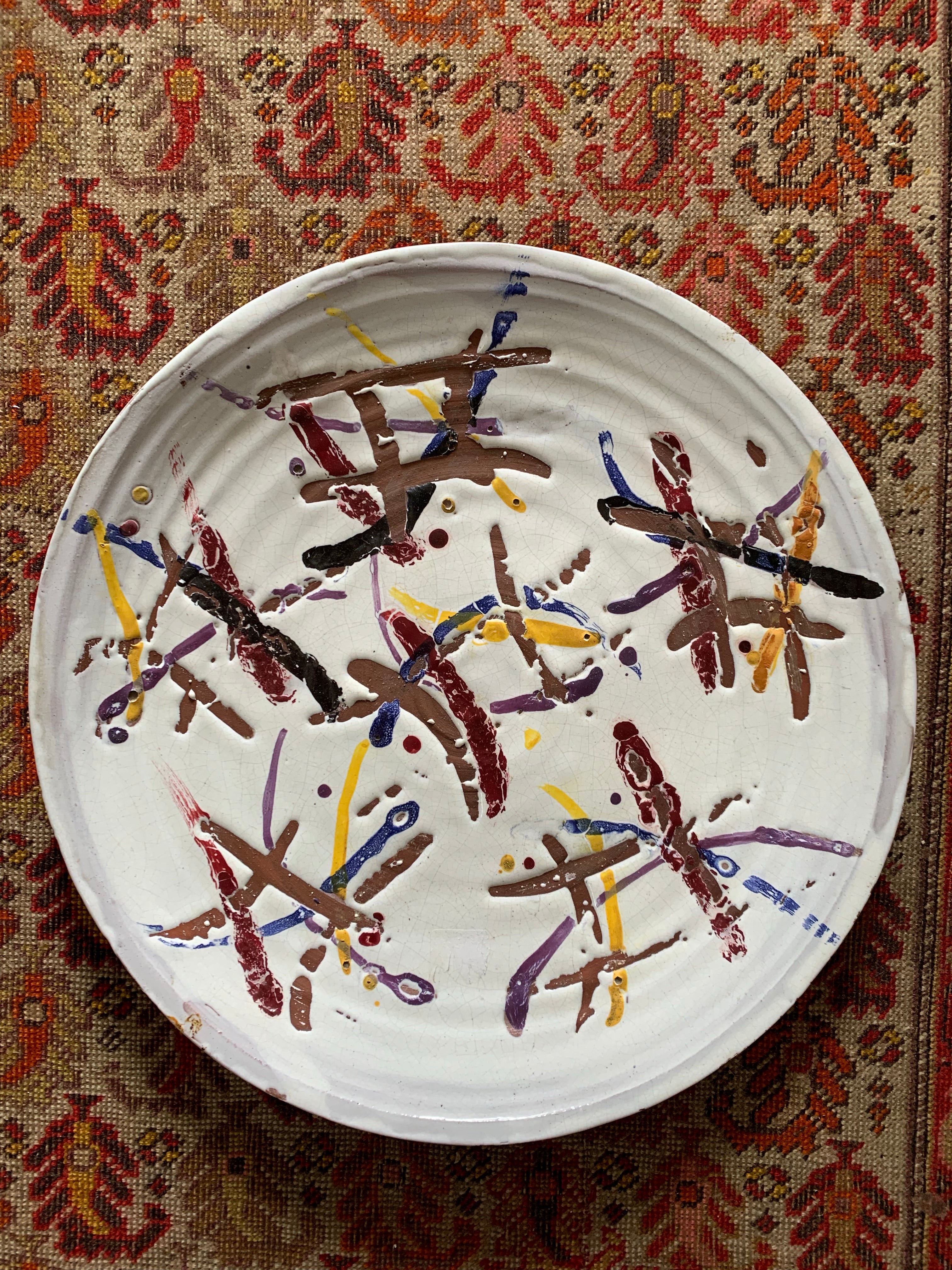 Large Studio Pottery Plate