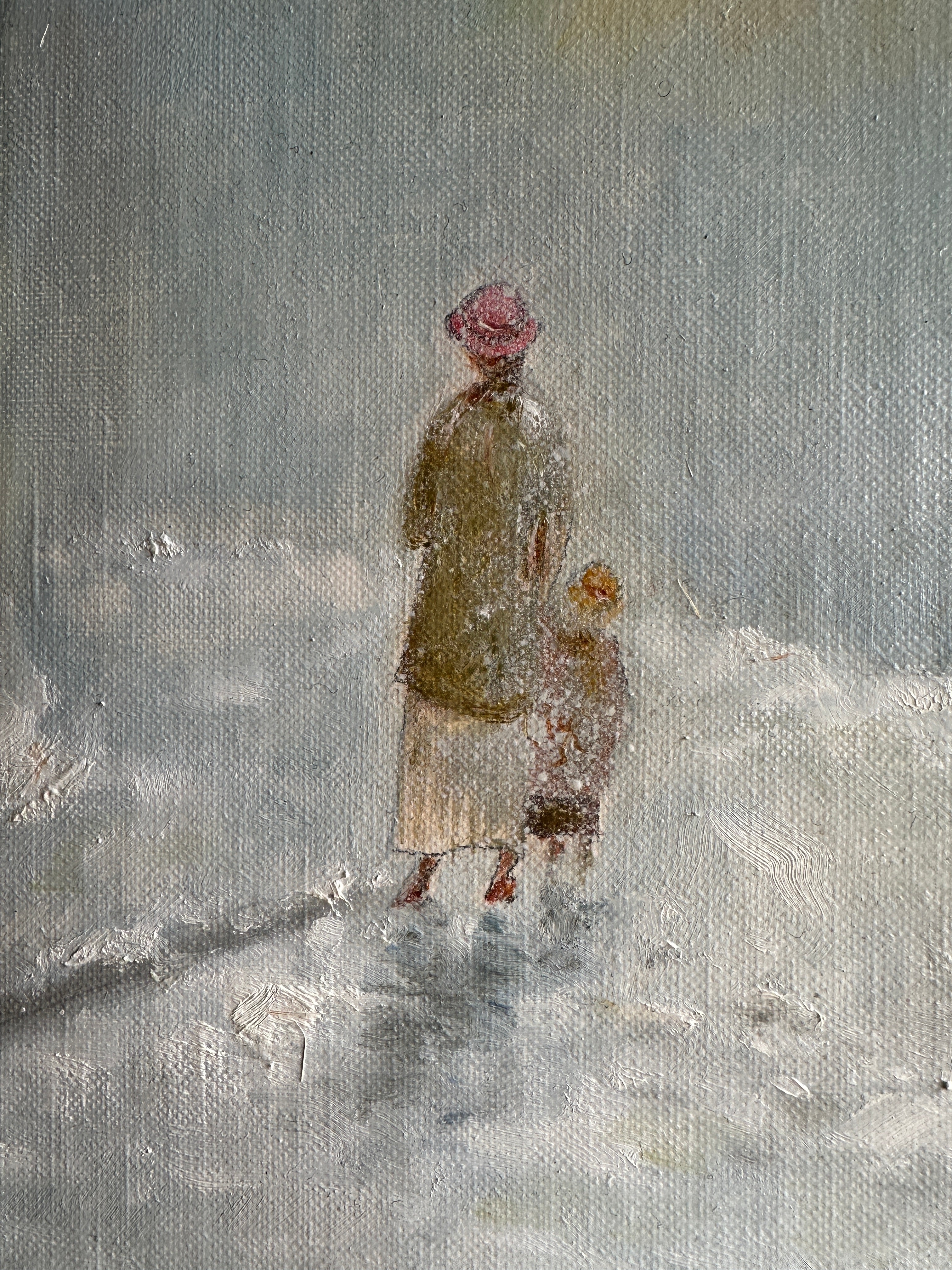 Under the Lamp: Signed Oil on Canvas