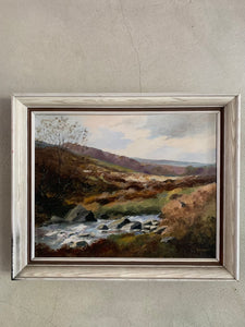 Moody Landscape:  Signed Oil on Canvas