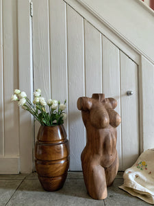 Sculptural Wooden Bust