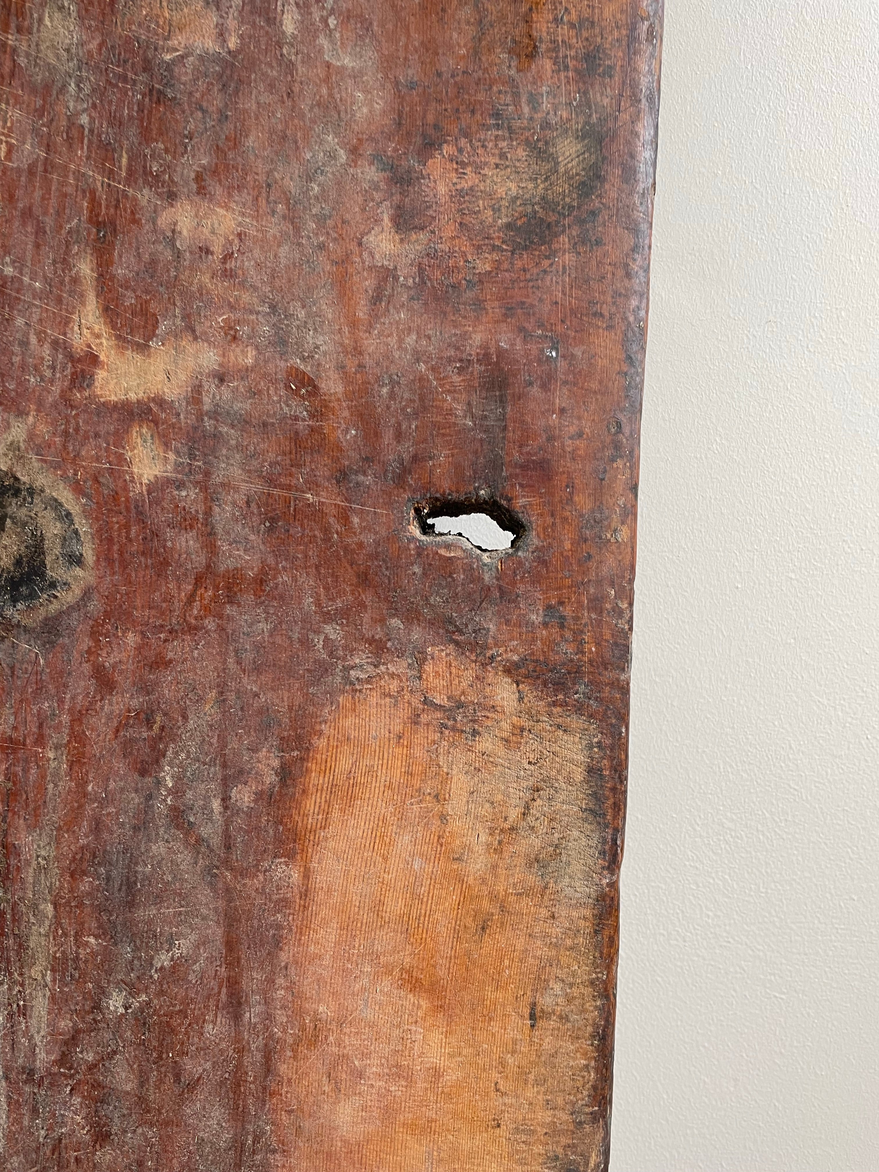 Very Large Vintage Primitive Wooden Chopping Board