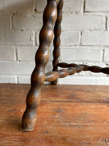 Large French Half-Moon Shaped Milking Stool