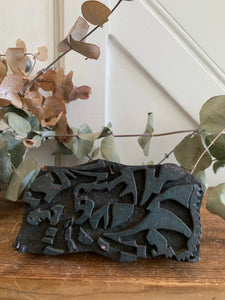Very Large Antique Textile Printing Block