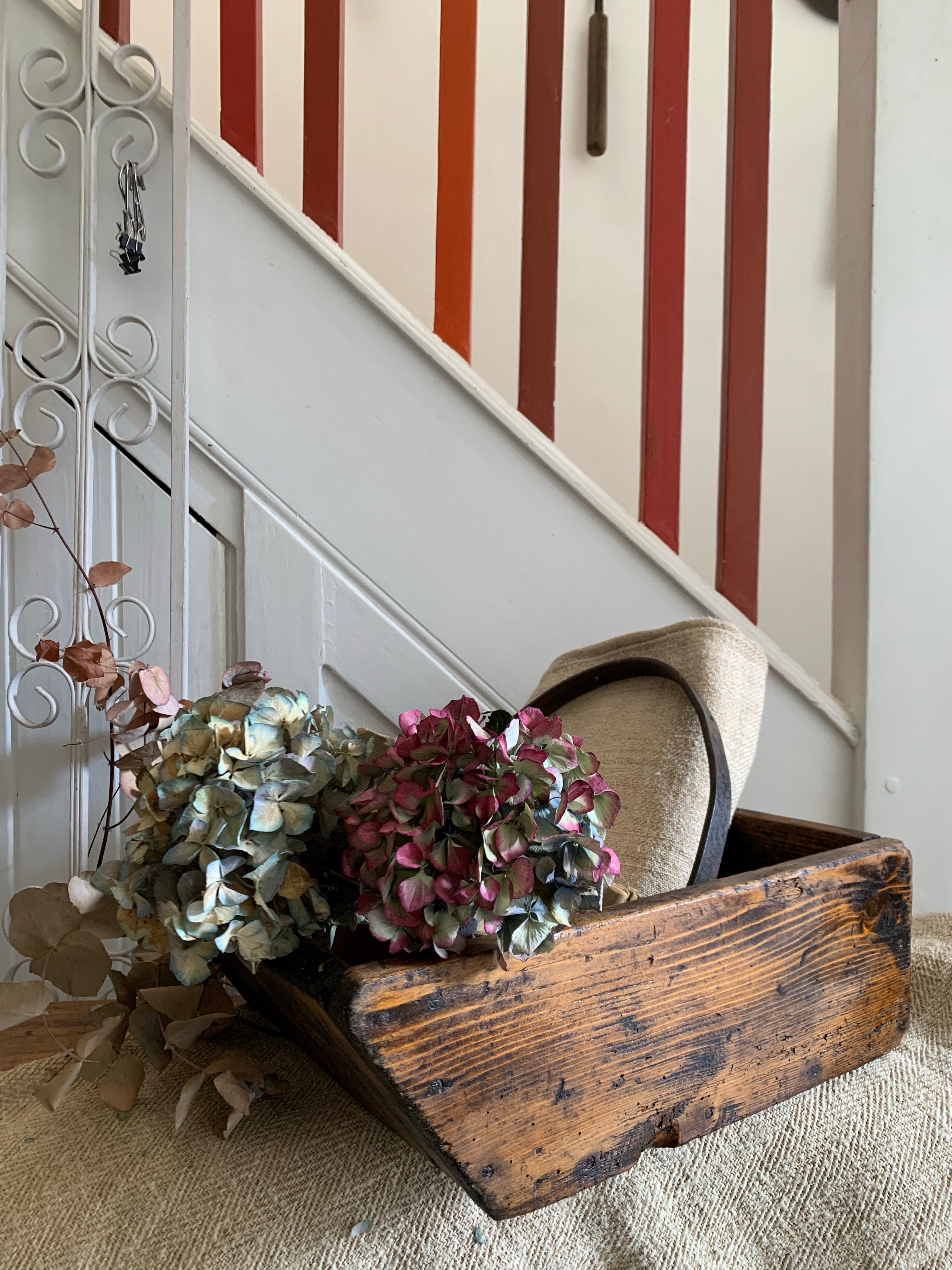 Vintage Trug with Iron Handle