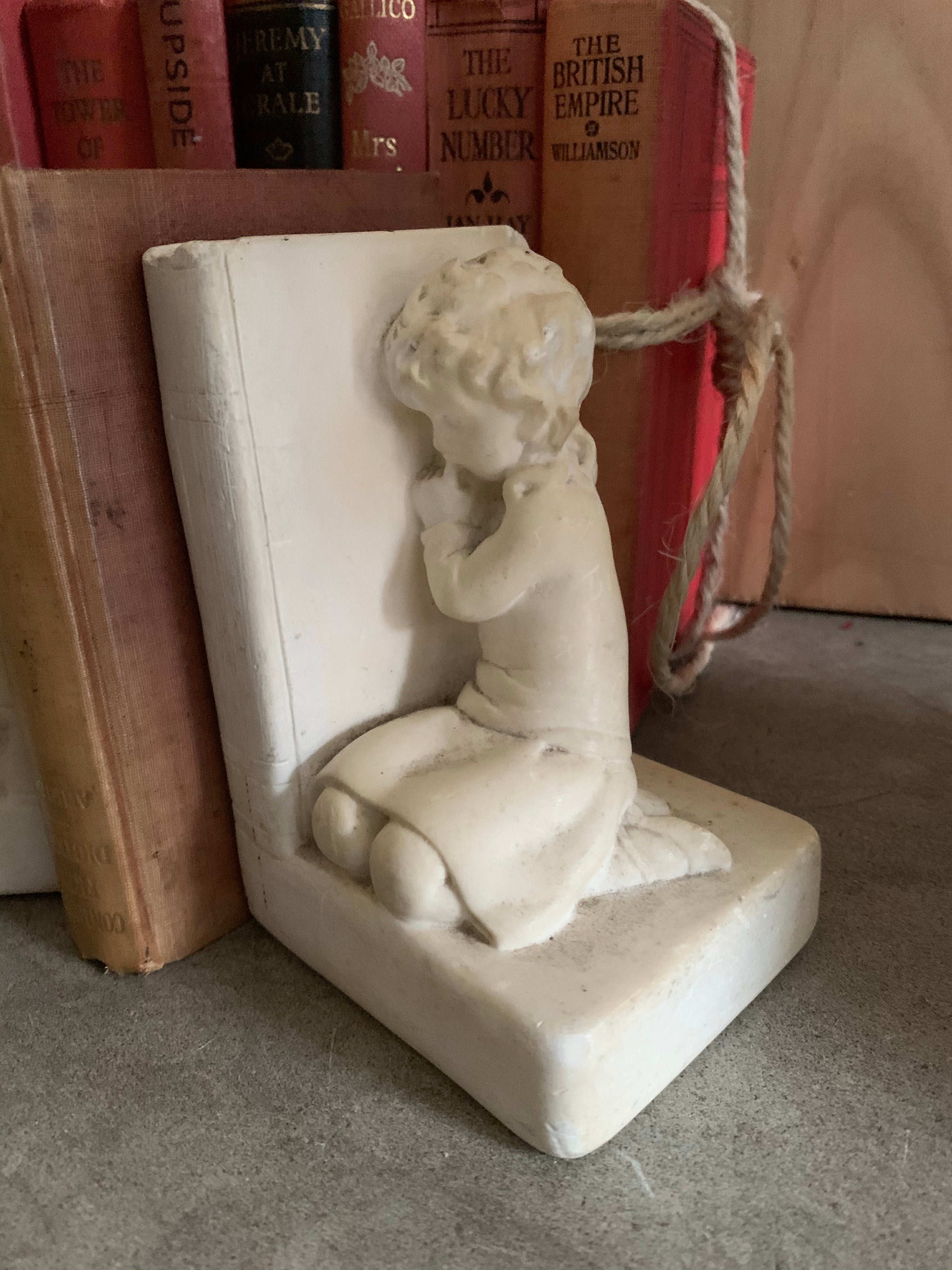 Vintage Plaster Chalkware Bookends