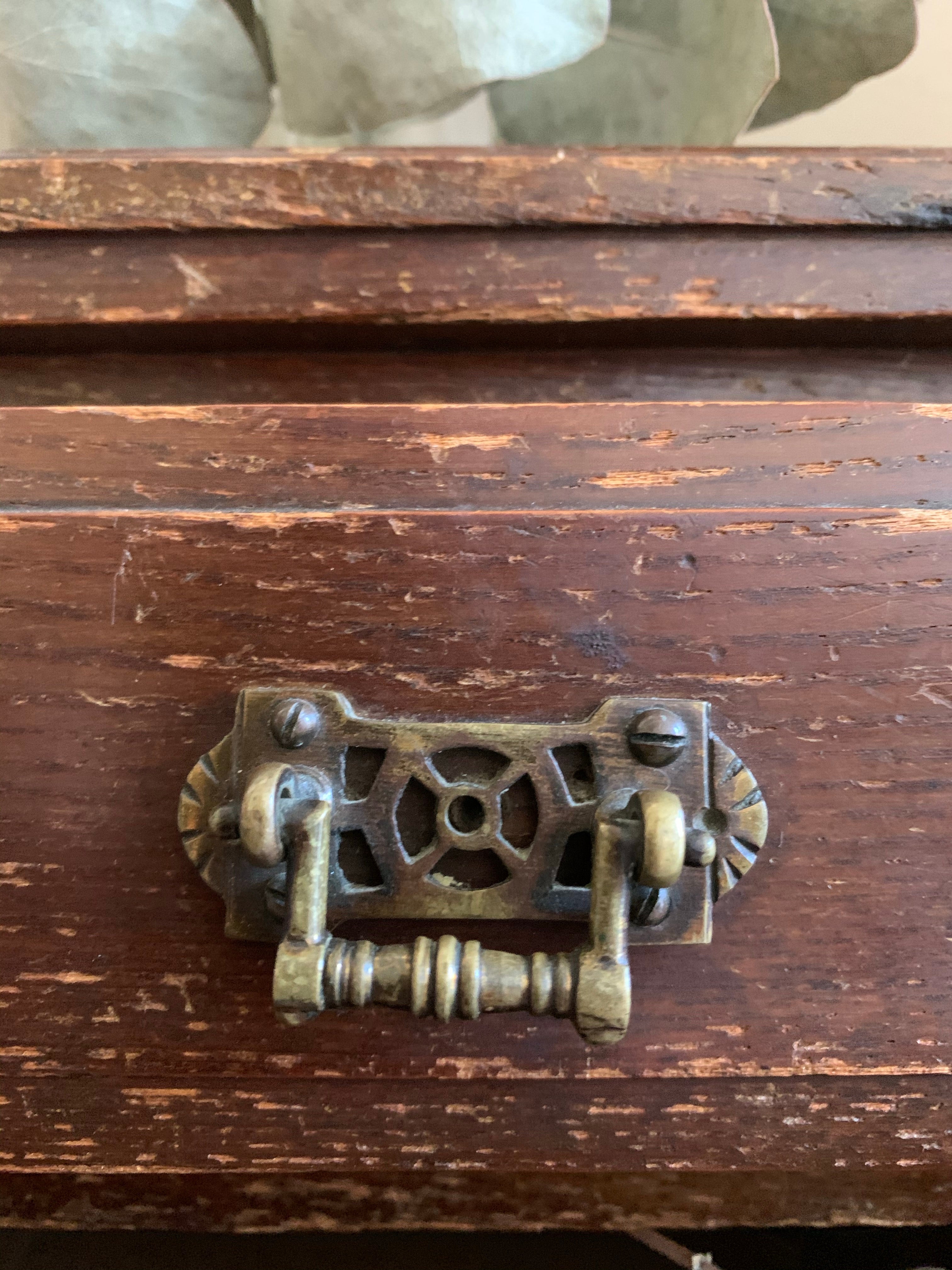 Table Top Drawers with Brass Handles