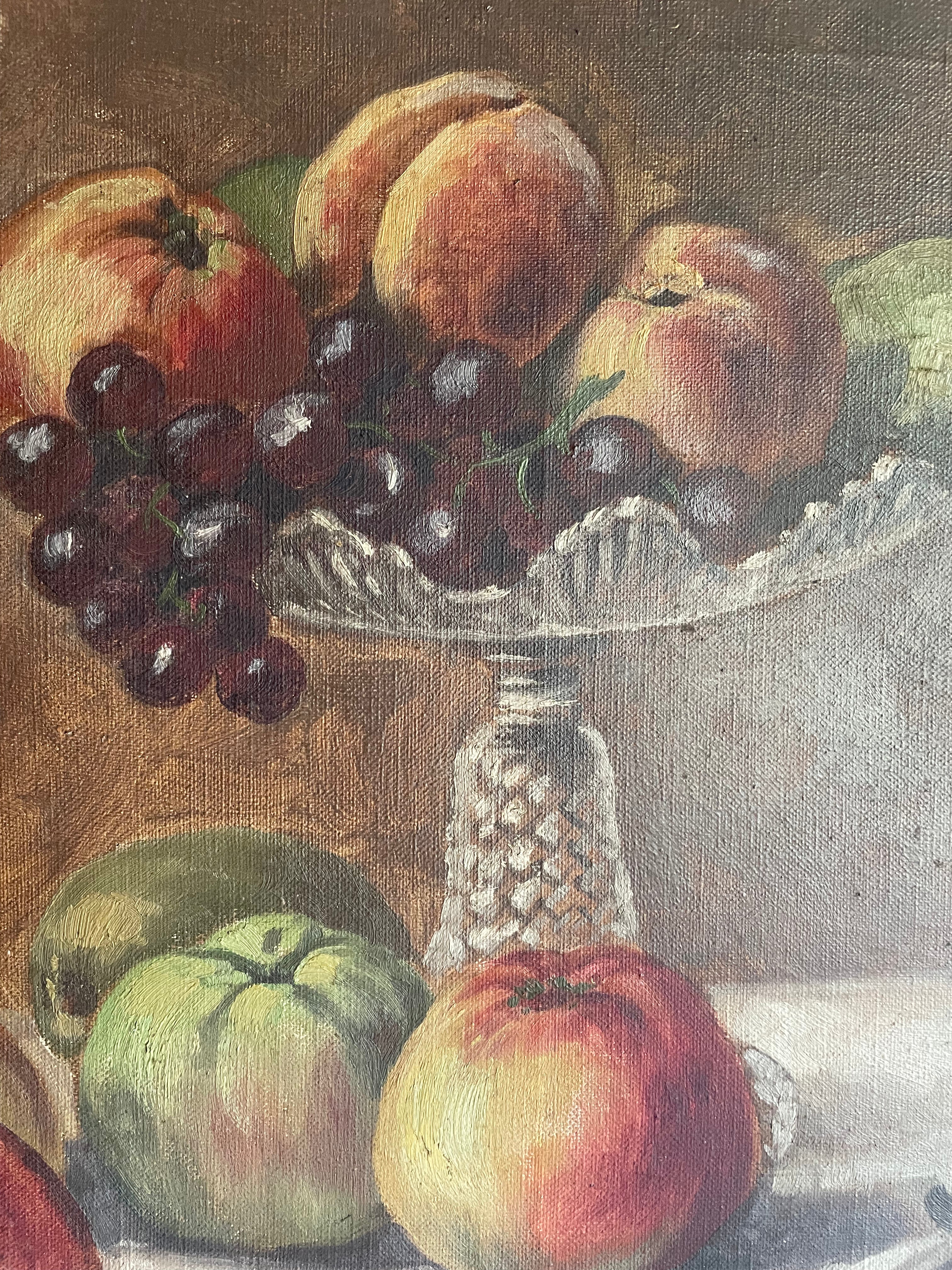 Still Life:  Antique Oil on Canvas