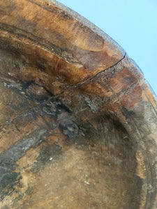19th Century Afghan Wooden Bowl