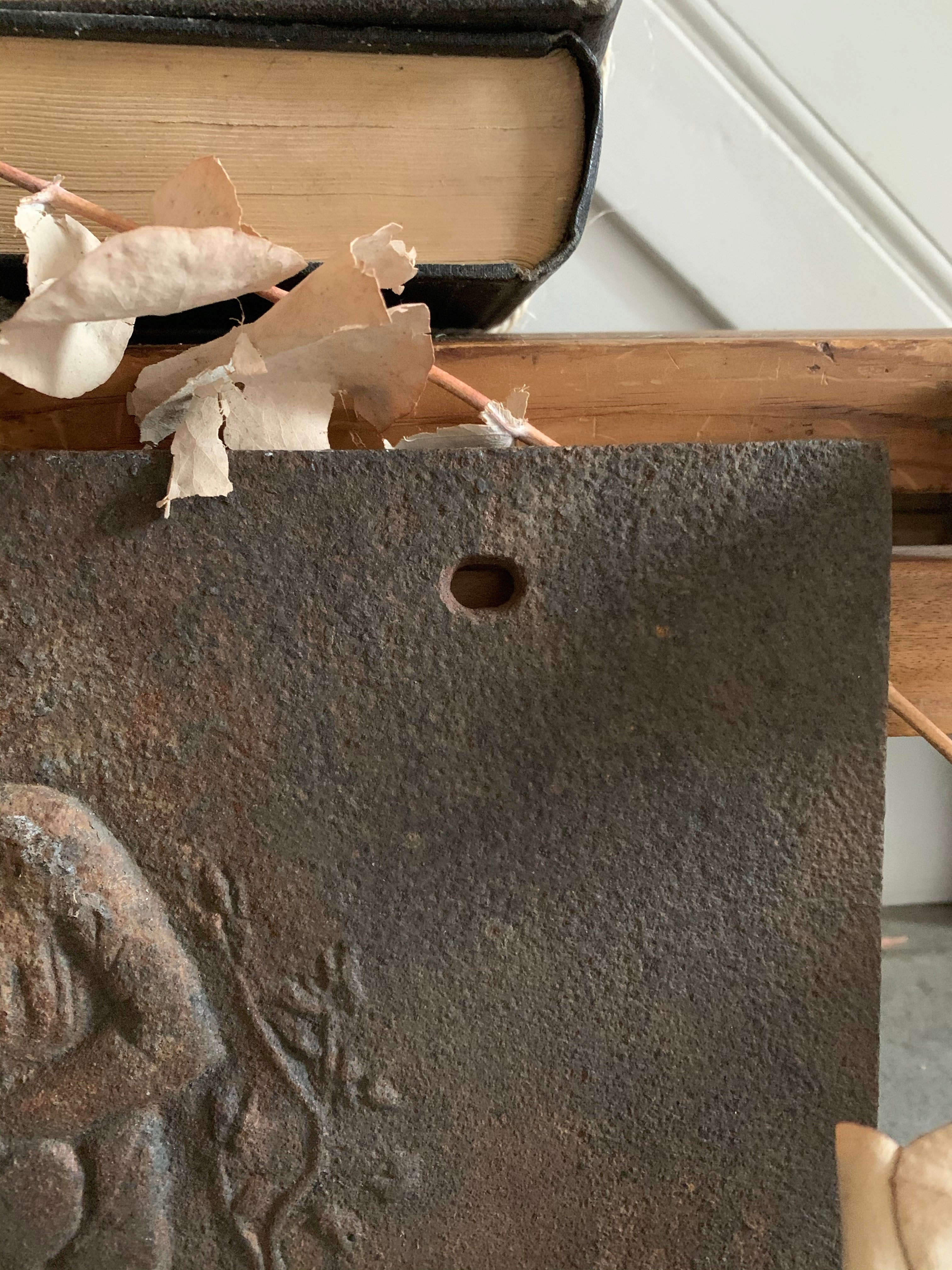Antique Cast Iron Relief