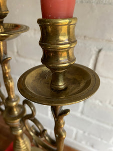 Heavy Brass Candelabra