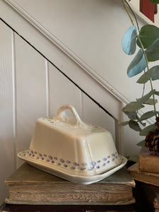 Antique Ceramic Cheese/Butter Dish with lid