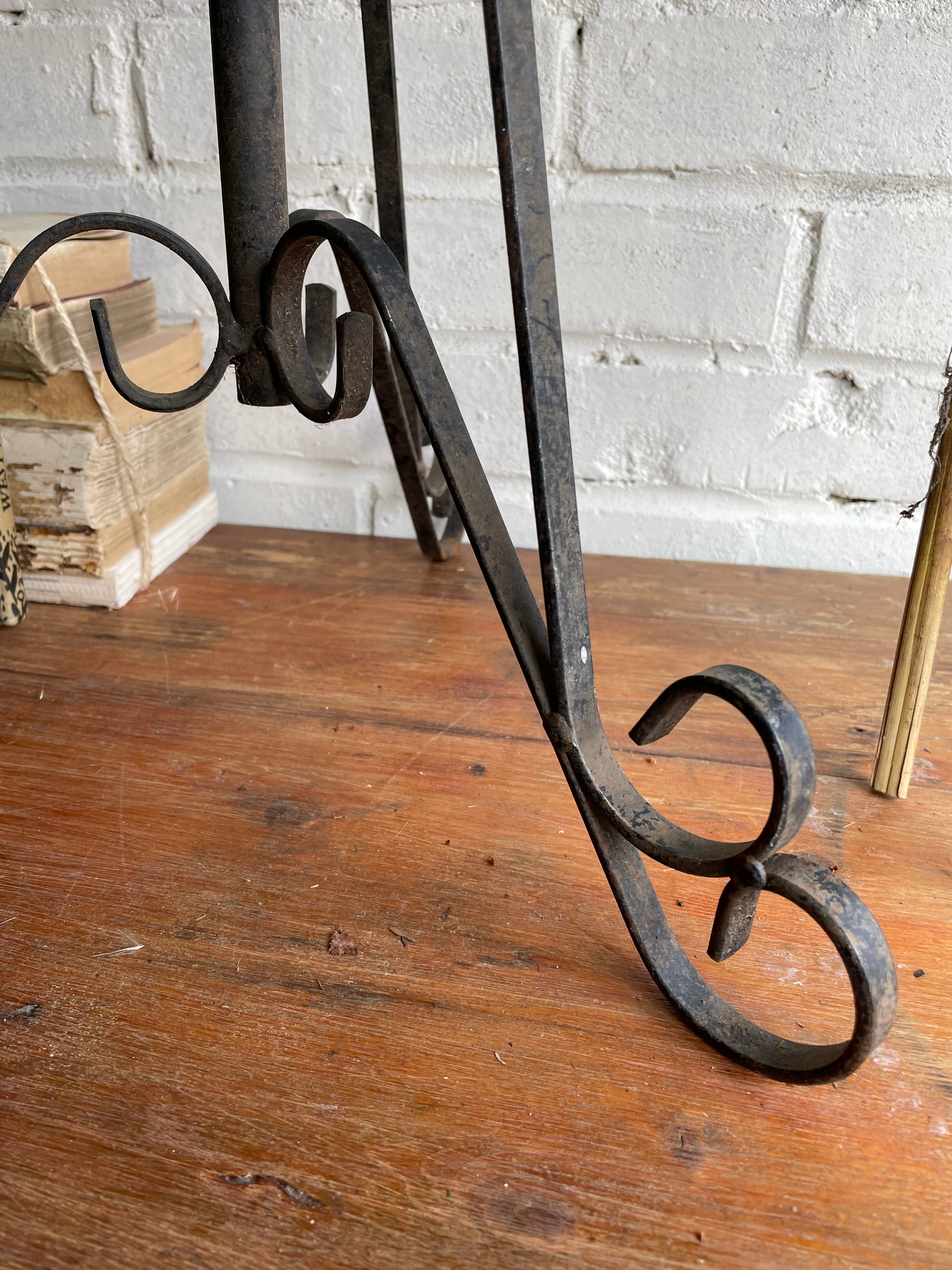 Floor-Standing Ironwork Plant/Candle Stand