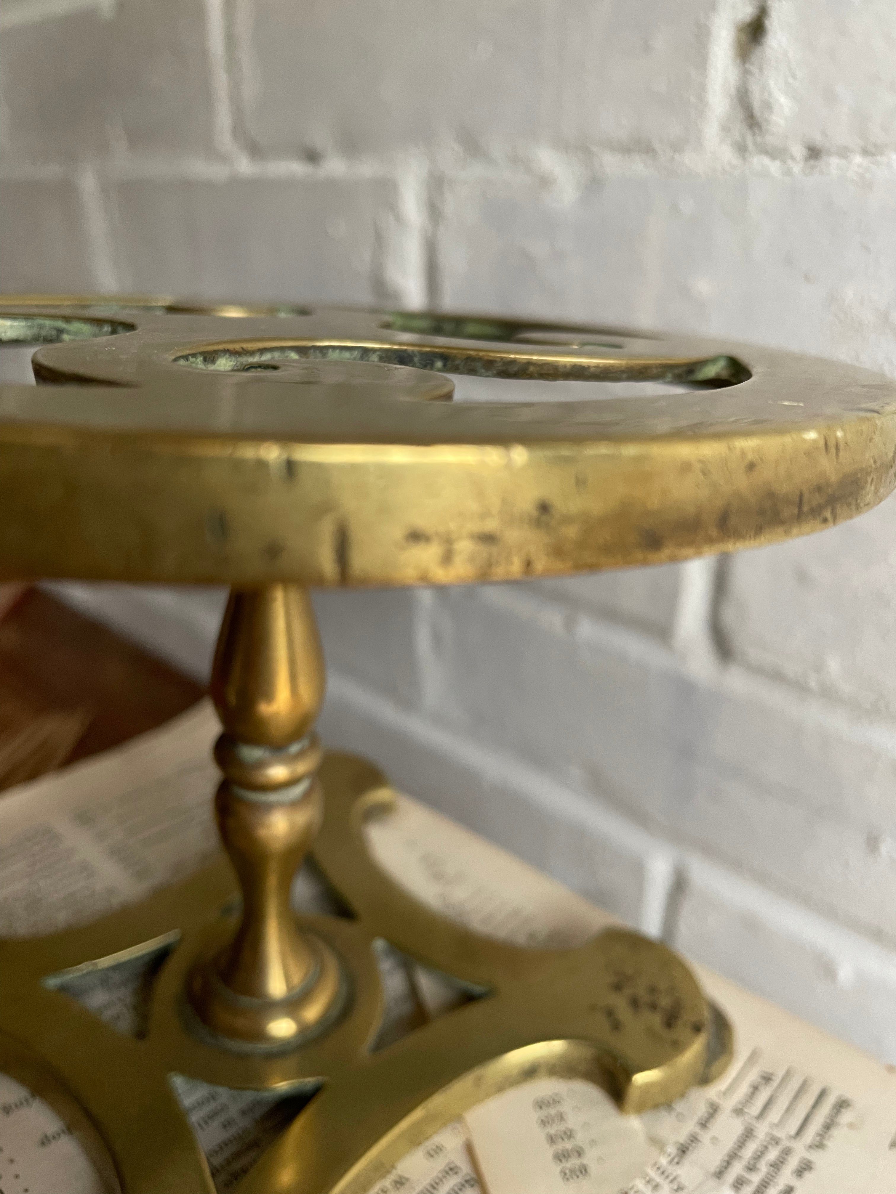 Round Brass Trivet