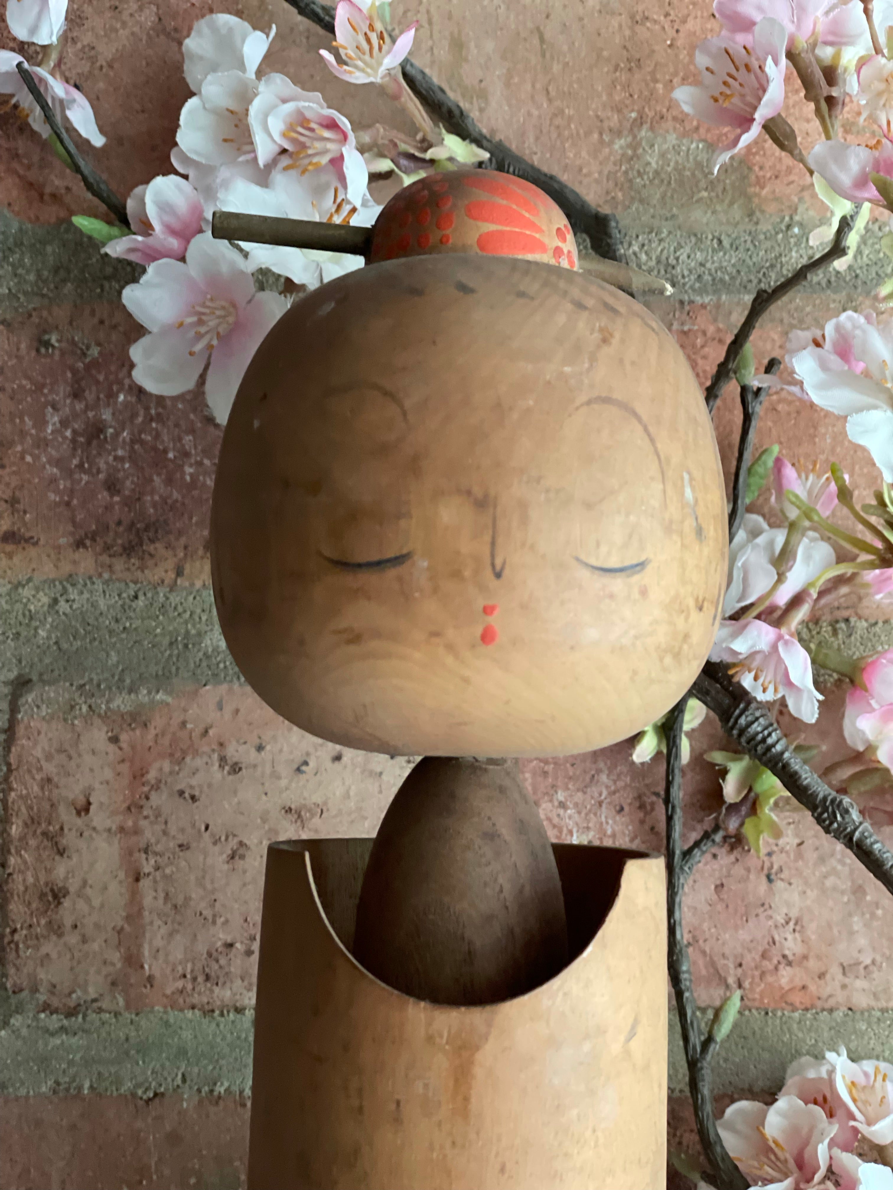 Large Vintage Japanese Kokeshi Doll